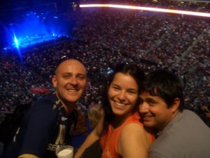 Eu, Rebeca e Tony no show do Paul McCartney, em Phoenix, em 2010