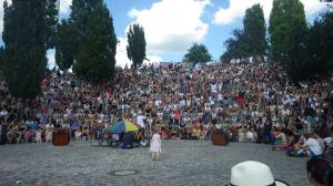 Karaokê no Mauerpark