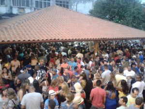 Clube Renacença lotado, especialmente de paulistas!